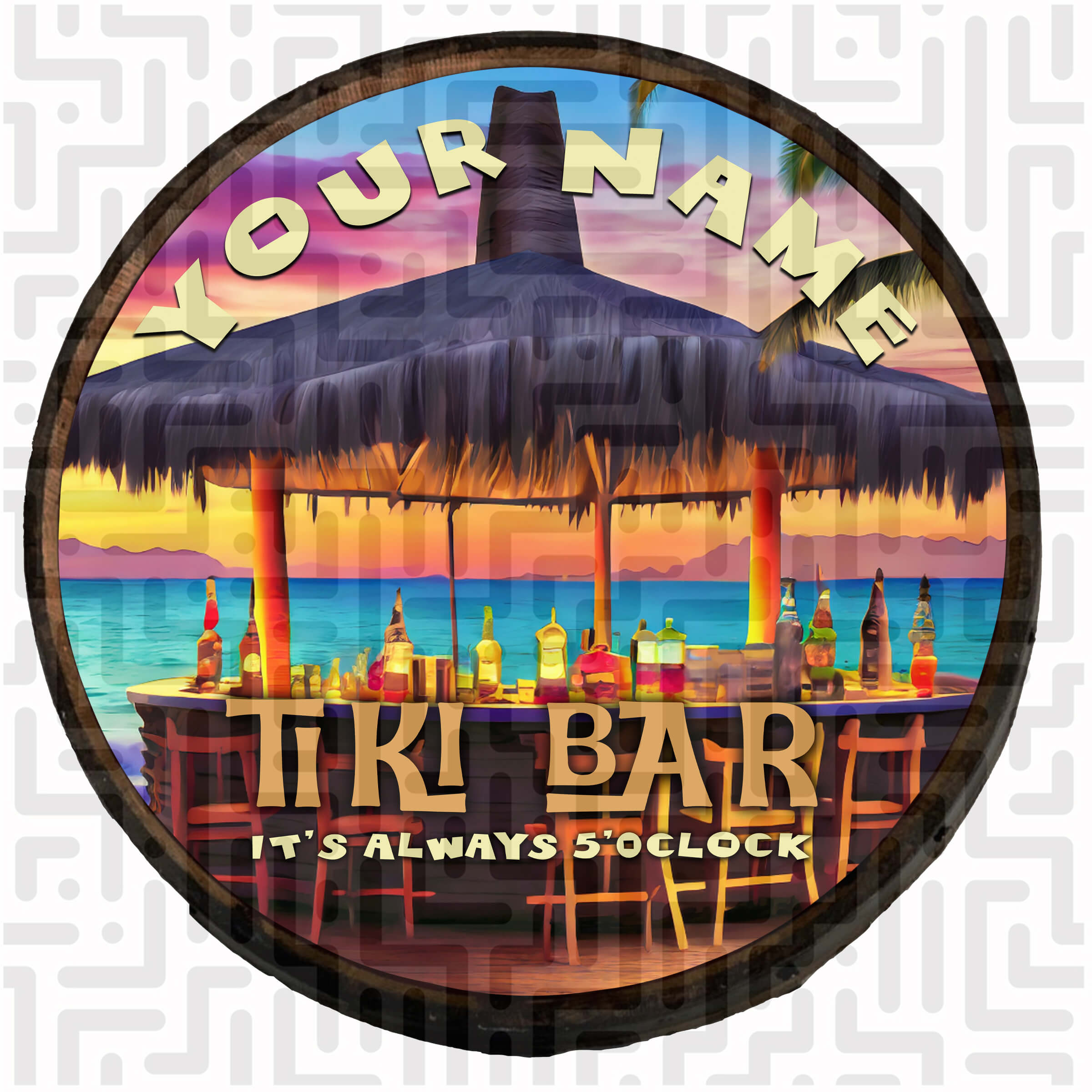 Tiki Bar - Sunset at Five