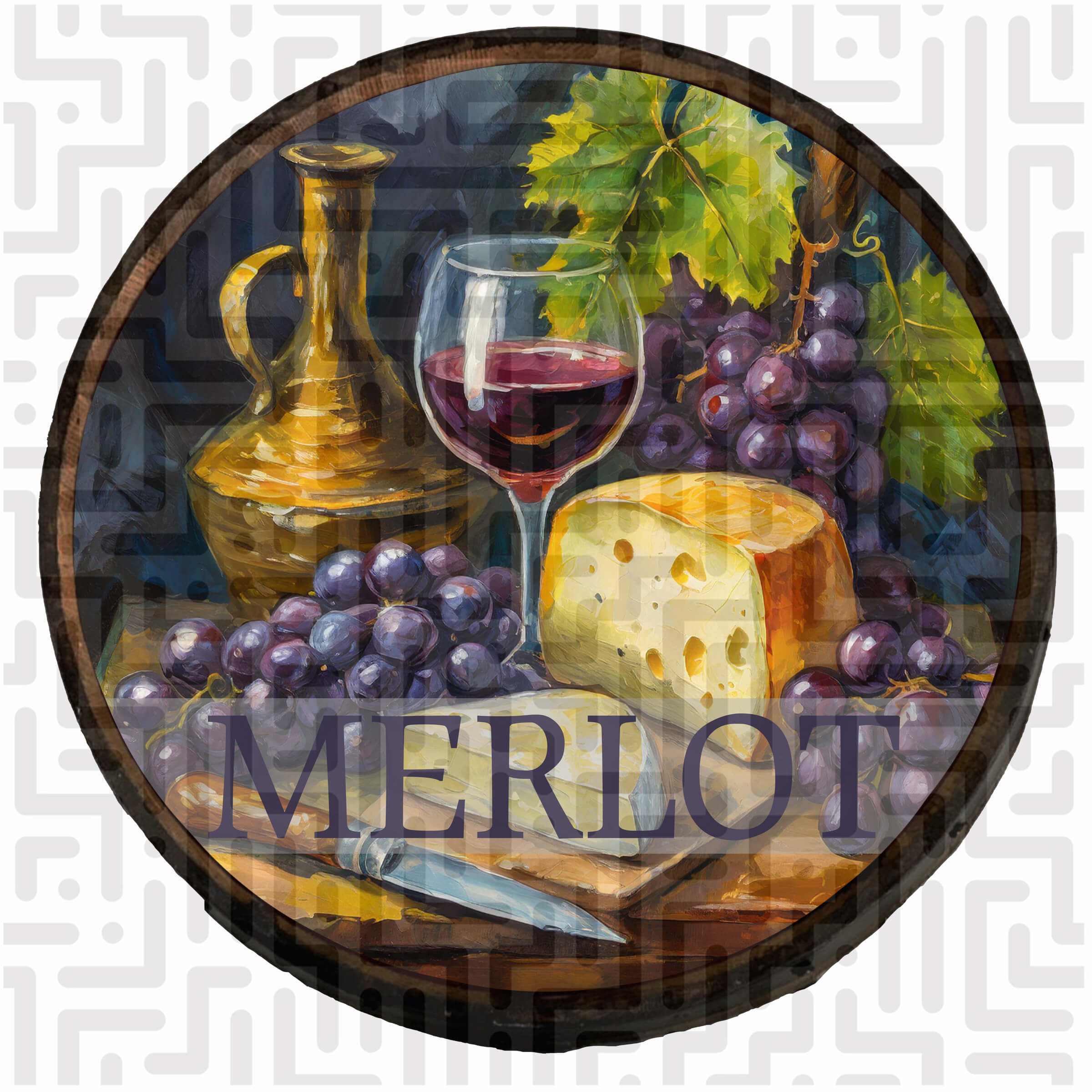 Merlot Wine Barrel