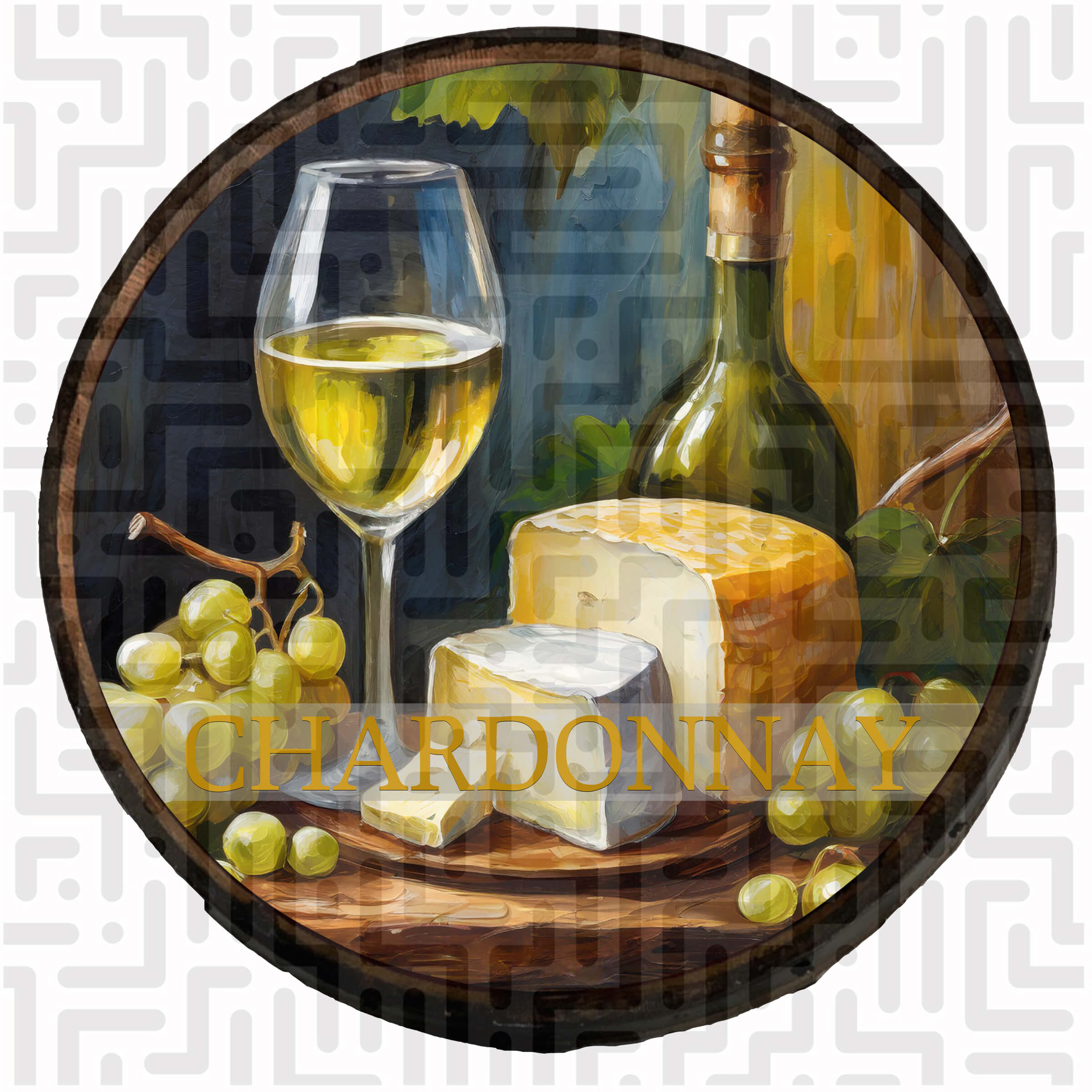 Chardonnay Wine Barrel