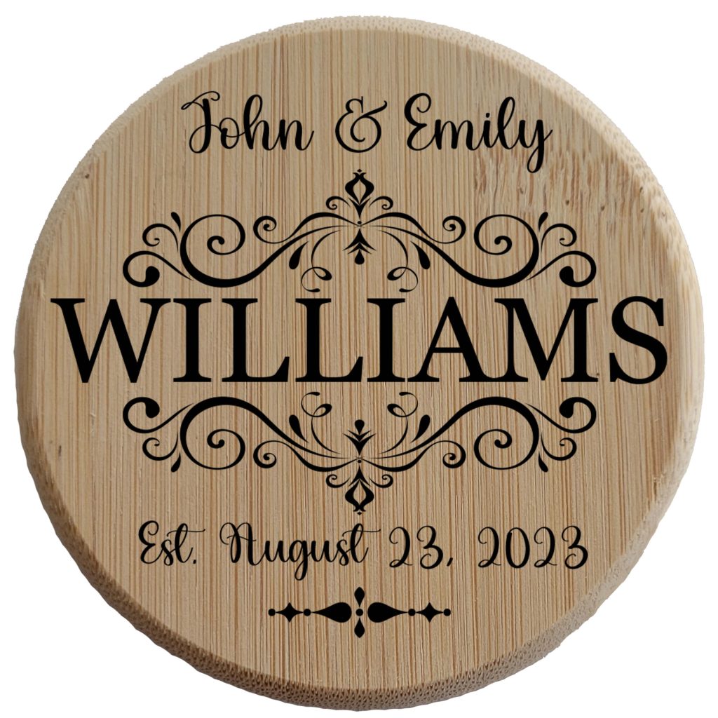 Personalized Wedding Favor - Name and Date