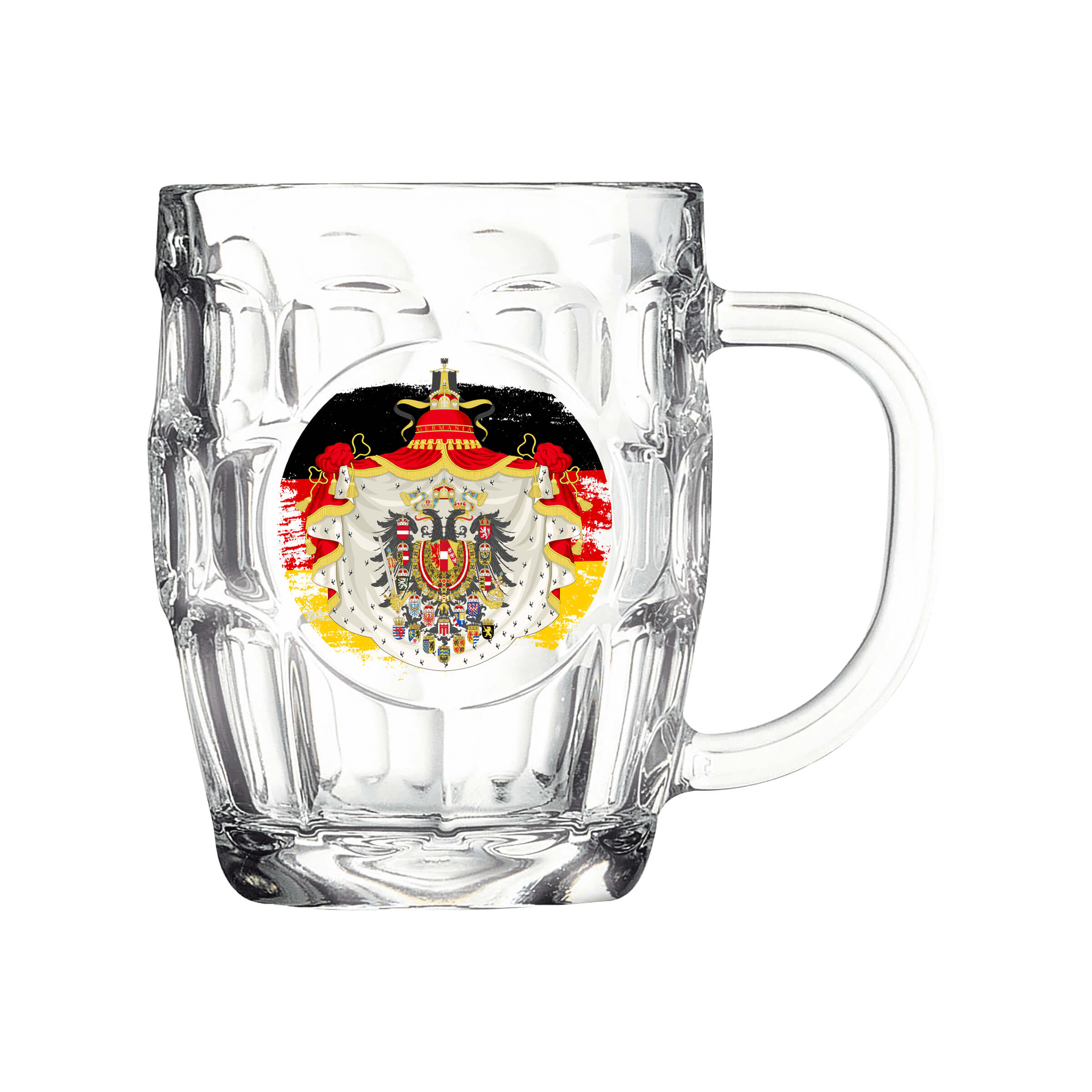 Dimple Beer Mug - Coat of Arms Habsburg Germany