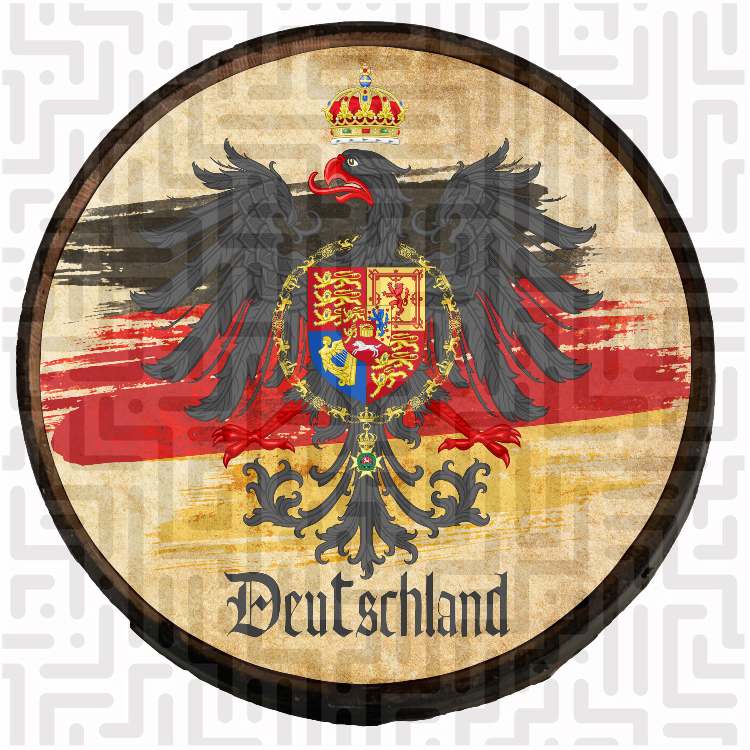 Deutschland Coat of Arms with Eagle
