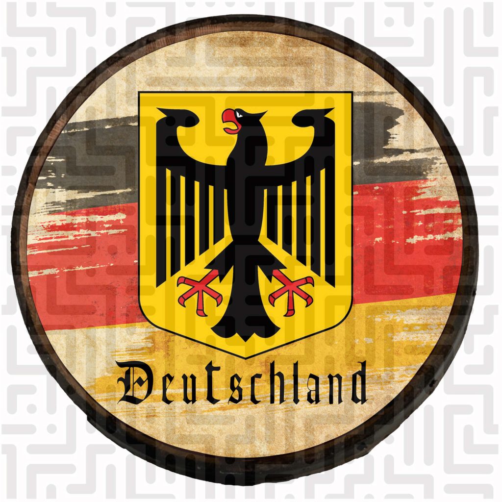 Deutschland Eagle with Flag
