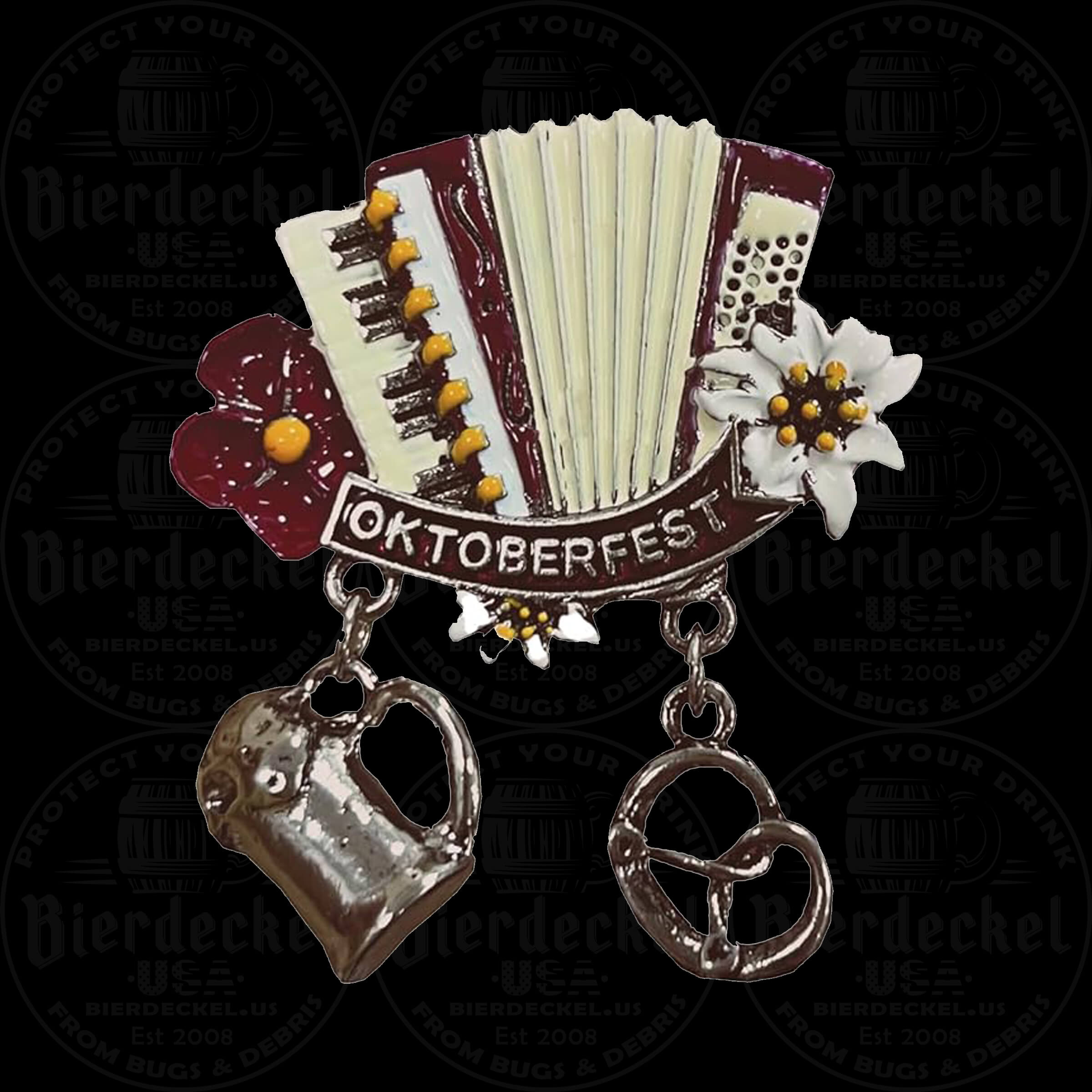 Oktoberfest Accordion Hat Pin