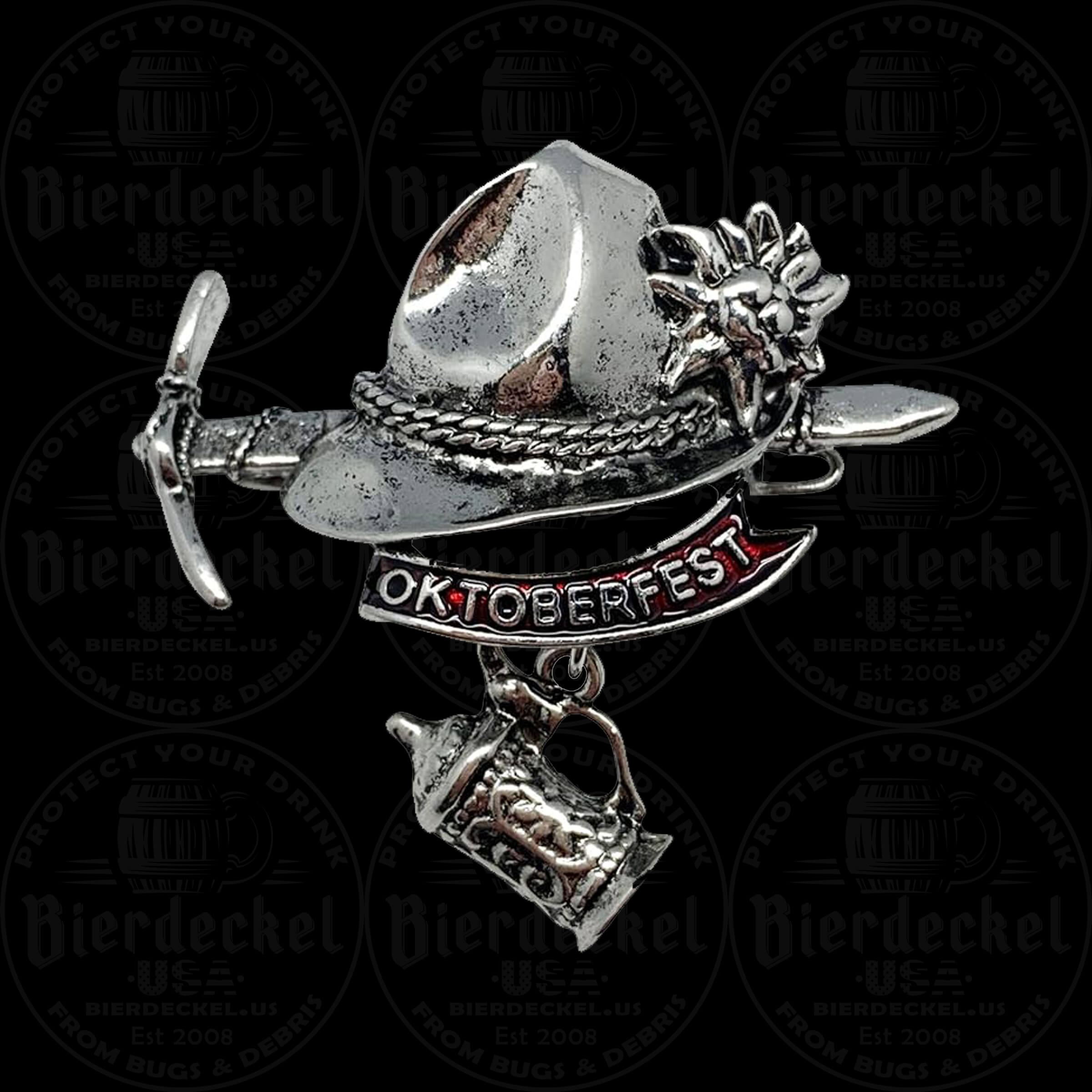 Edelweiss & Beer Stein Oktoberfest Hat Pin
