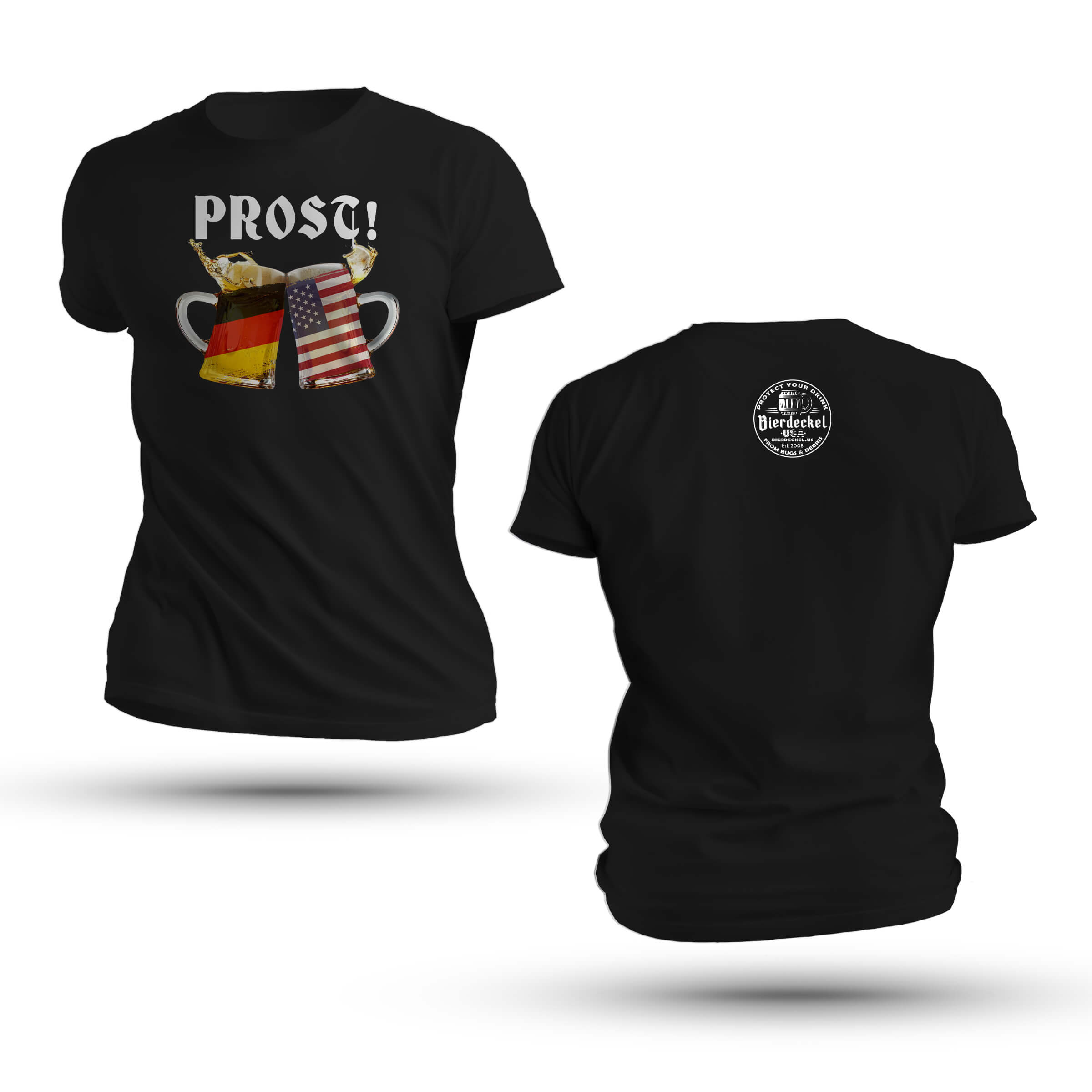 Prost - German and USA Flag Steins