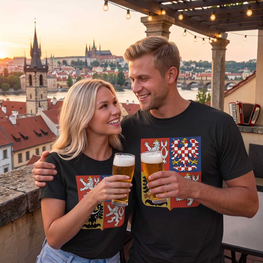 Czech Republic National Emblem T-Shirt | Heritage | Bierdeckel