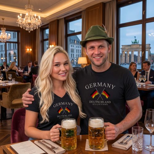 Exclusive Germany Deutschland Flags T-Shirt