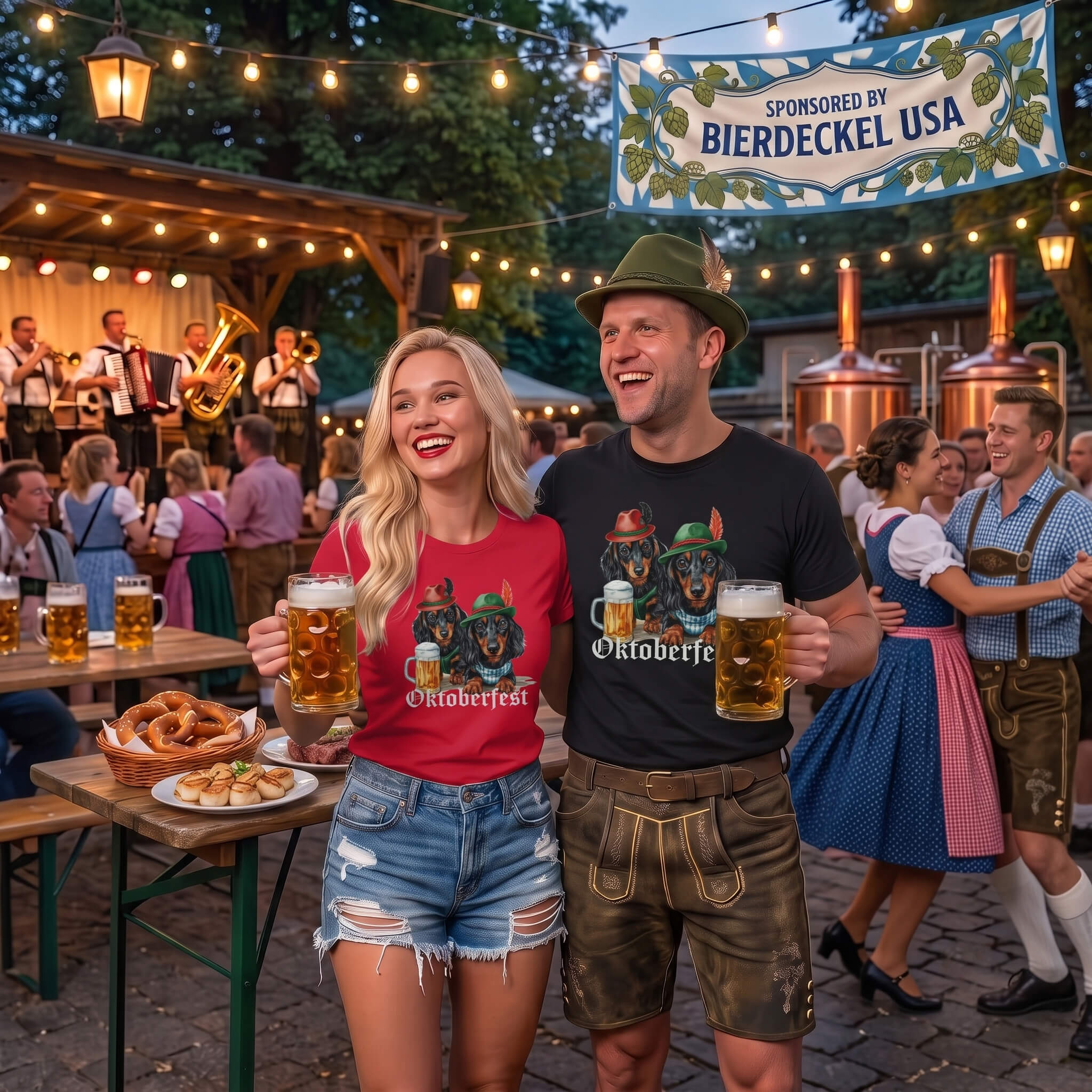 Oktoberfest Dachshund Shirt | Cute Wiener Dog Festival Tee | Bierdeckel